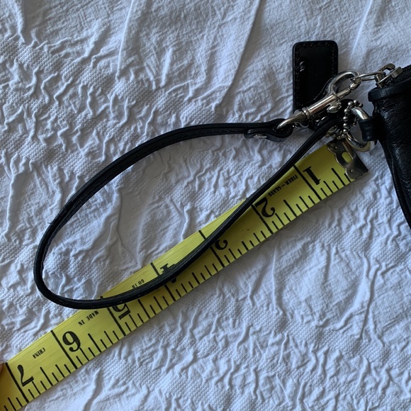 Coach Black Leather Wristlet - Picture 10 of 10